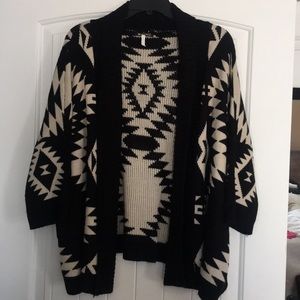 Tribal print cardigan
